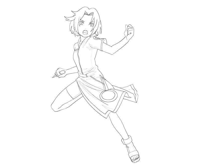 Haruno Sakura para Colorear