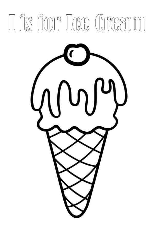 dibujo yo es para el helado para colorear
