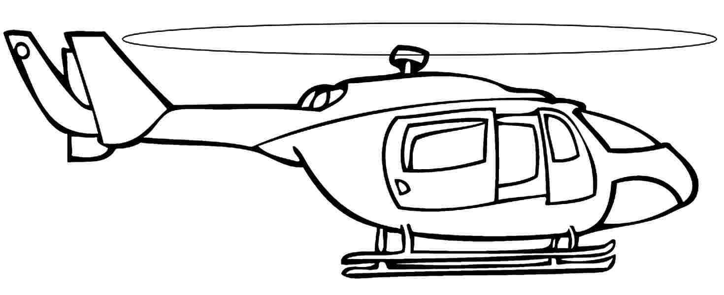 dibujo buen helicoptero para imprimir y colorear
