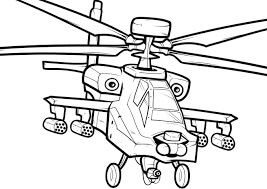 dibujo helicoptero con coche para imprimir y colorear