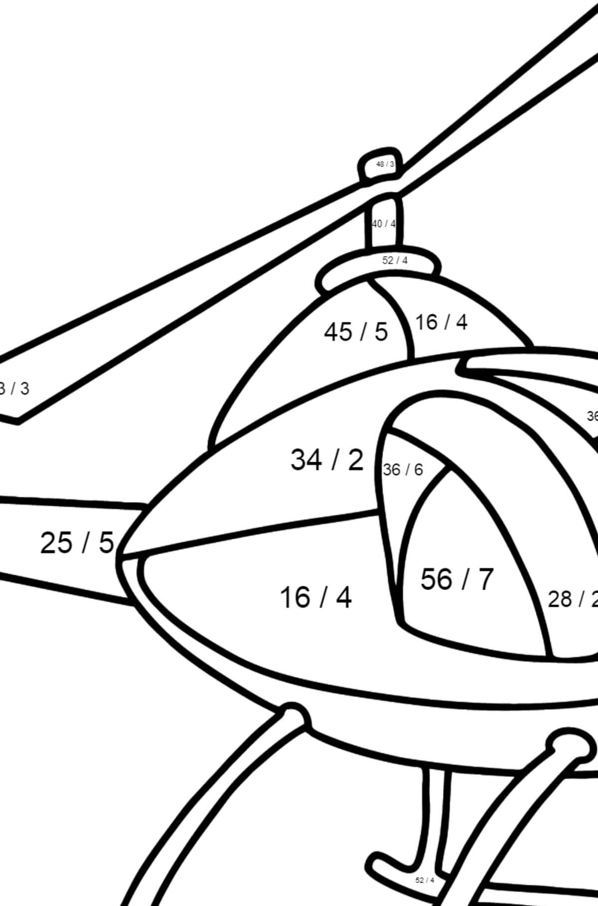 dibujo helicoptero del ejercito para imprimir y colorear