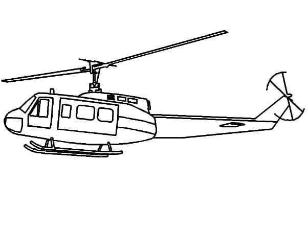 dibujo helicoptero del hospital para imprimir y colorear