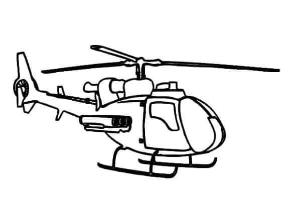 dibujo helicoptero increible para imprimir y colorear