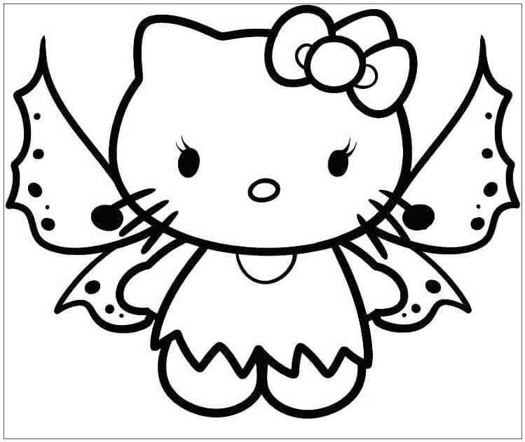 Hello Kitty para Colorear