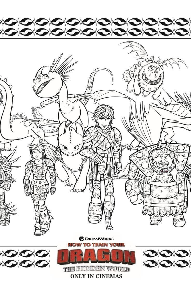 Dibujo de Hipo y Equipo para Colorear y Imprimir
