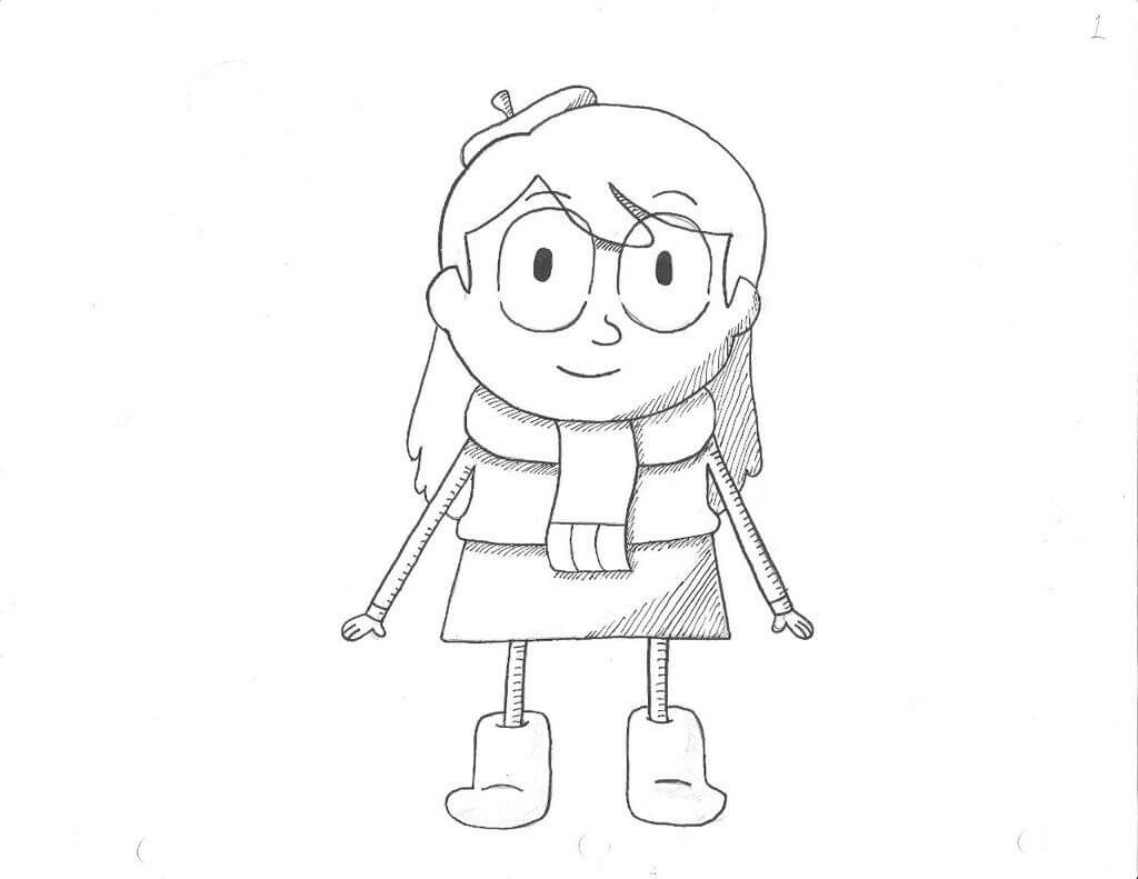 Dibujo de Dibujo de Hilda para Colorear y Imprimir