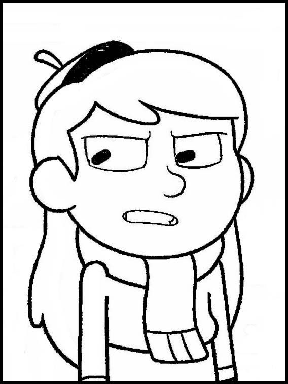 Dibujo de Hilda Enojada para Colorear y Imprimir