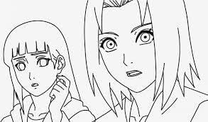 Hinata para Colorear