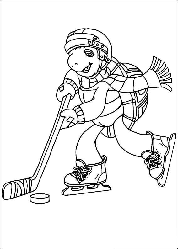 Hockey para Colorear