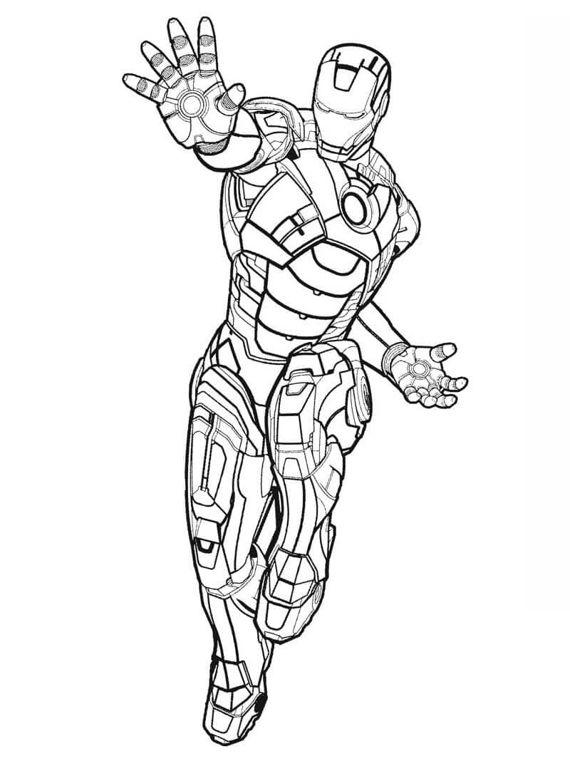 Dibujo de Buen Ironman para Colorear y Imprimir