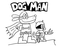 Dibujo de Hombre Perro Genial para Colorear y Imprimir