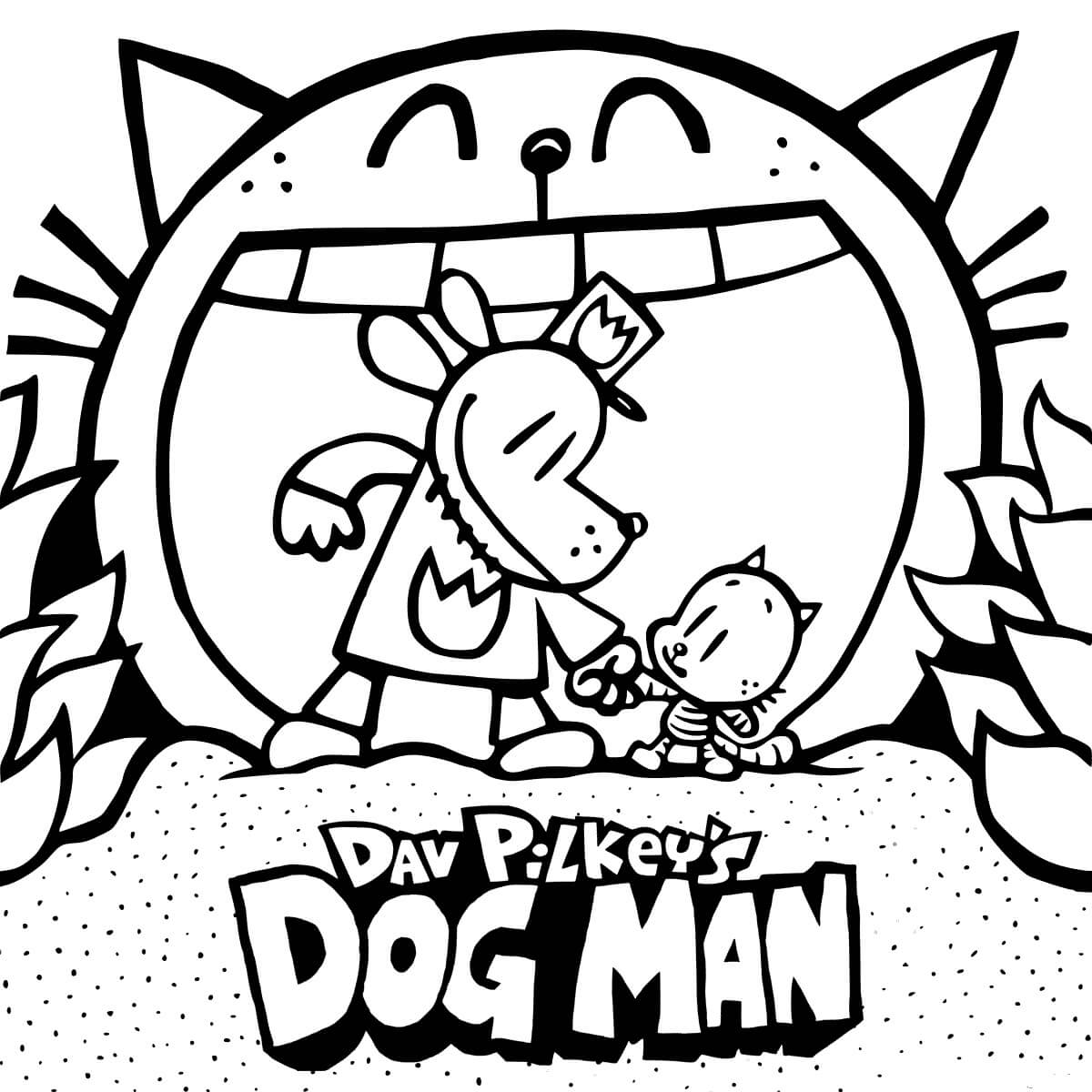 Dibujo de Perro Hombre Señores de Las Pulgas para Colorear y Imprimir