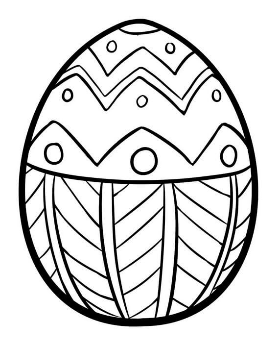 dibujo huevo adulto para colorear