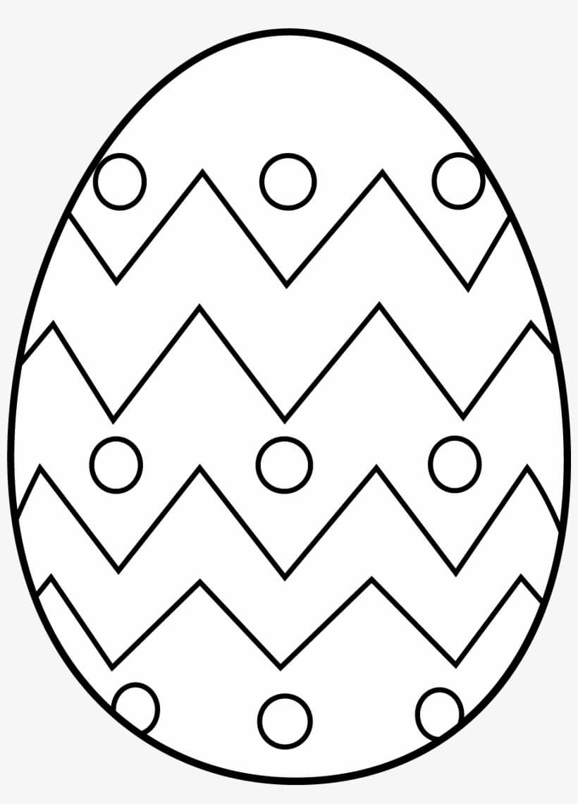 dibujo huevo duro para colorear