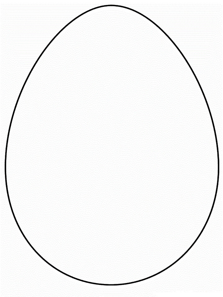 dibujo huevo simple para colorear