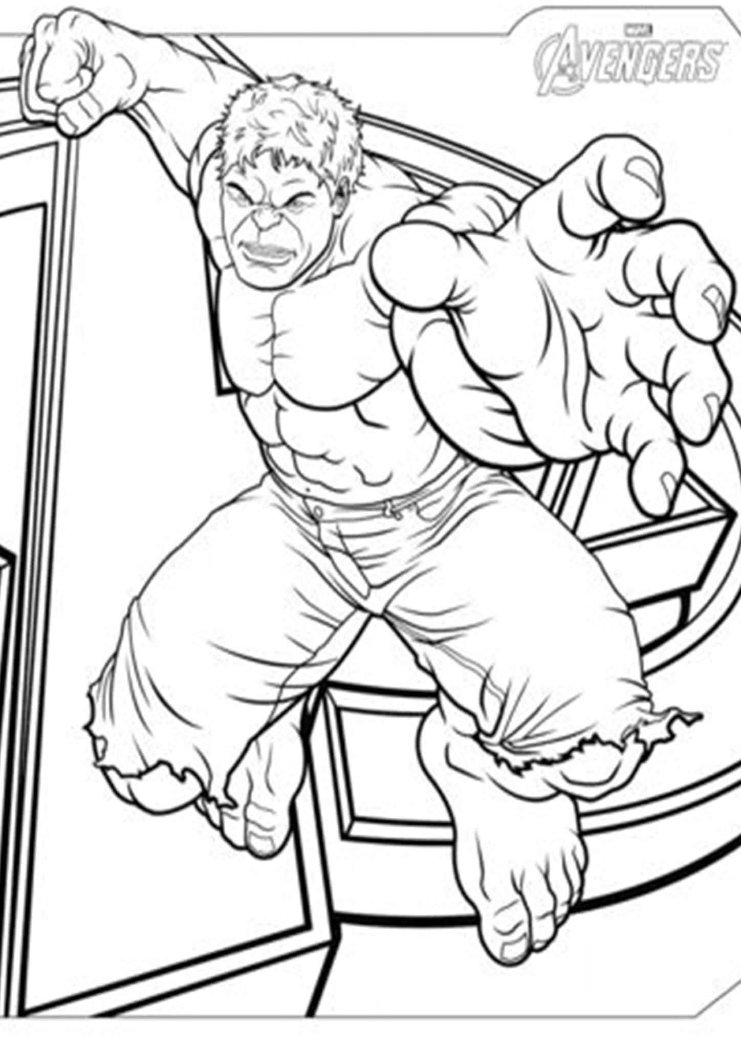Hulk para Colorear