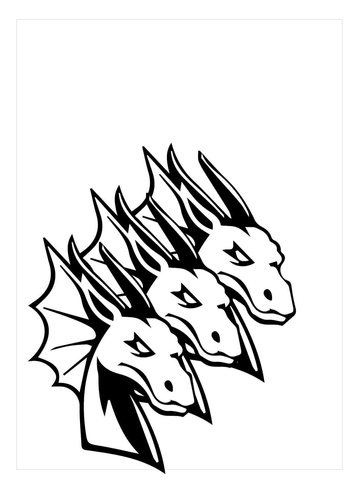 Dibujo de Buena Hidra para Colorear y Imprimir