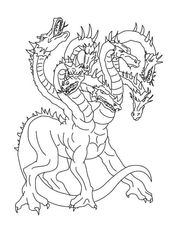 Dibujo de Hidra Básica para Colorear y Imprimir