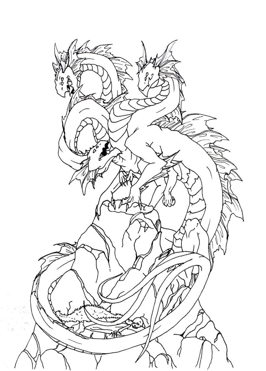 Dibujo de Hidra Fresca para Colorear y Imprimir