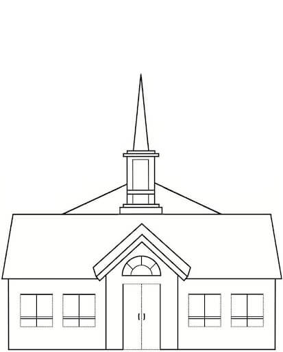 Dibujo de Robbygurl S Creations Mi Iglesia para Colorear y Imprimir