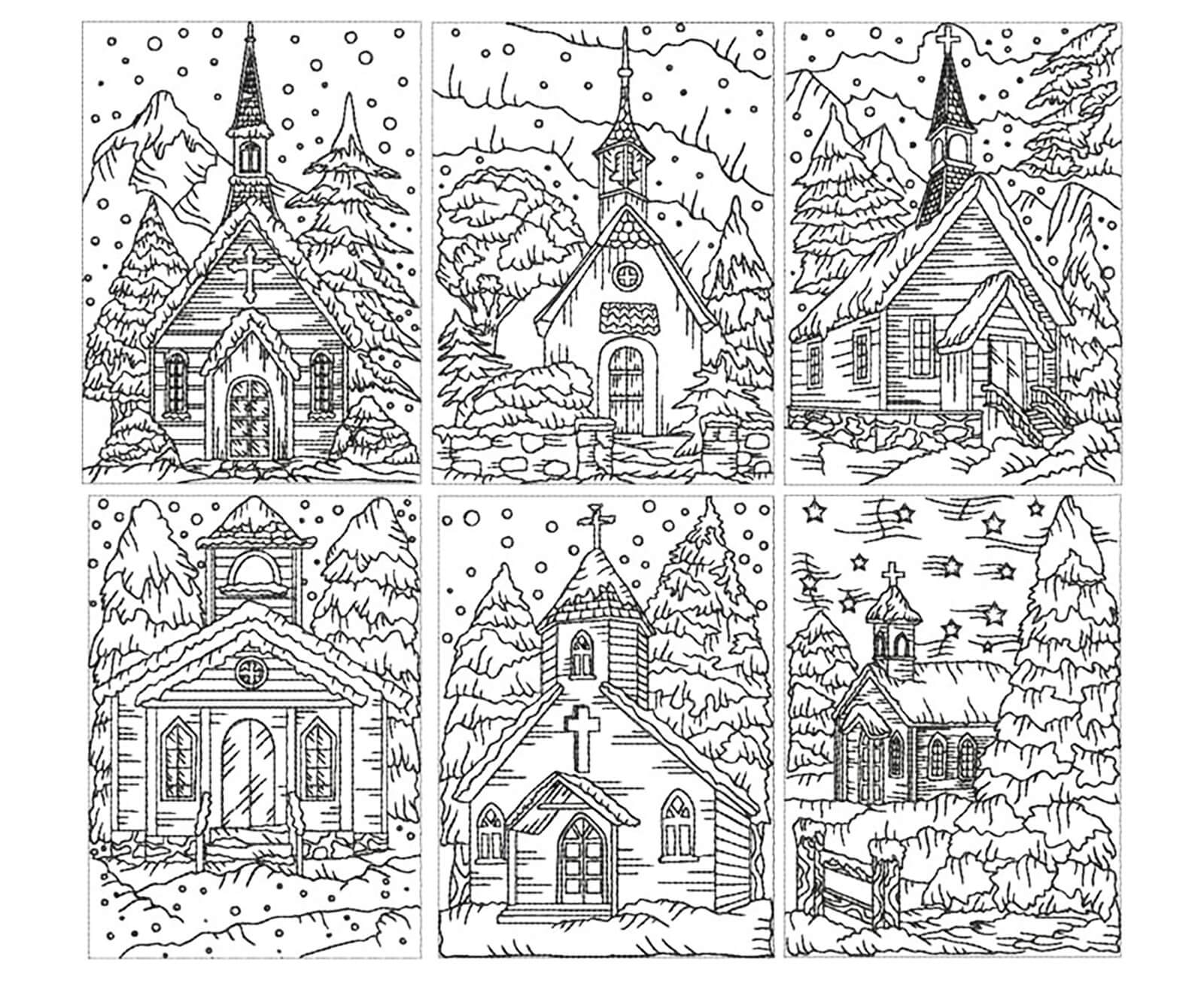 Iglesia para Colorear