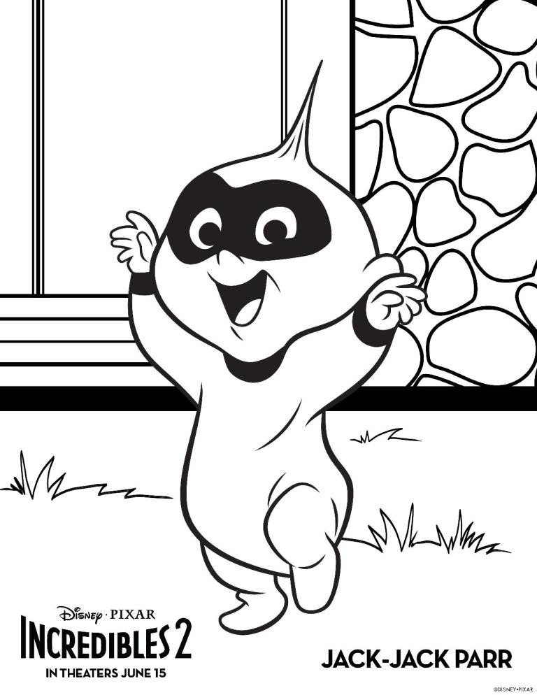 Dibujo de ¡Feliz Jack Jack Parr para Colorear y Imprimir