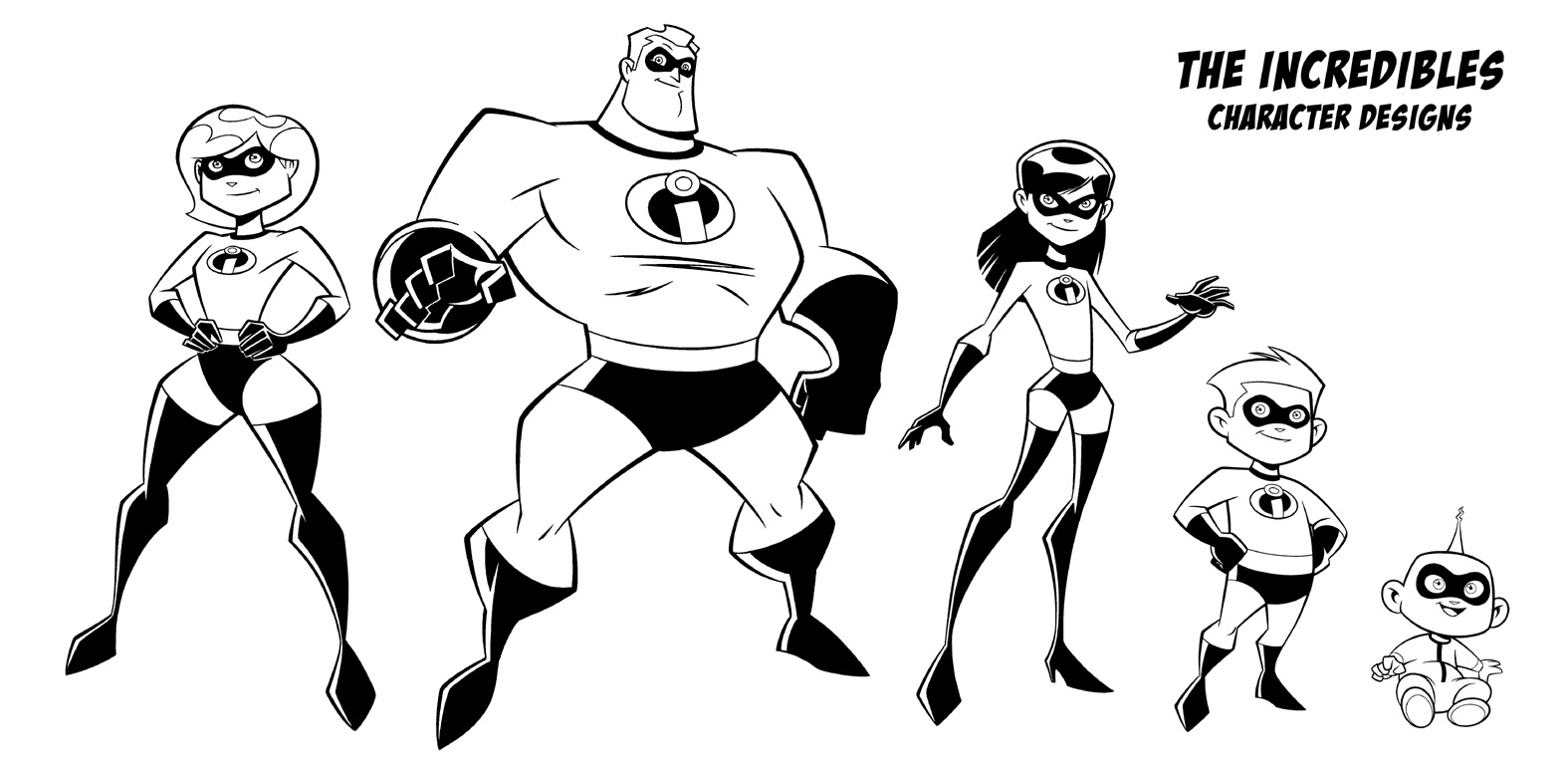 Dibujo de Los Increíbles 2 para Colorear y Imprimir