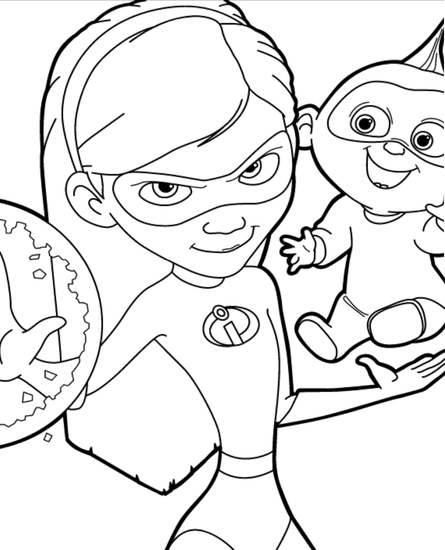 Incredibles 2 para Colorear