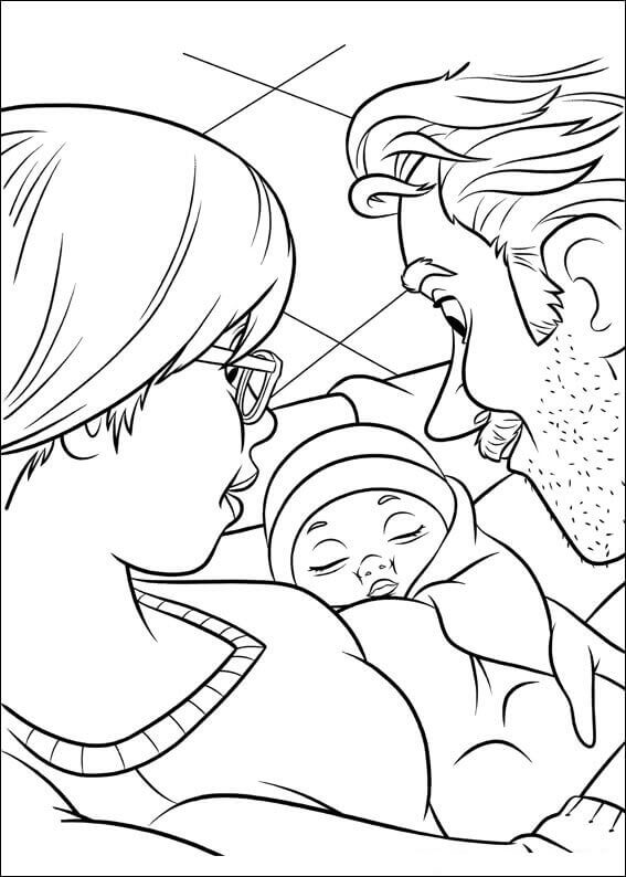 Dibujo de Bebé Riley para Colorear y Imprimir