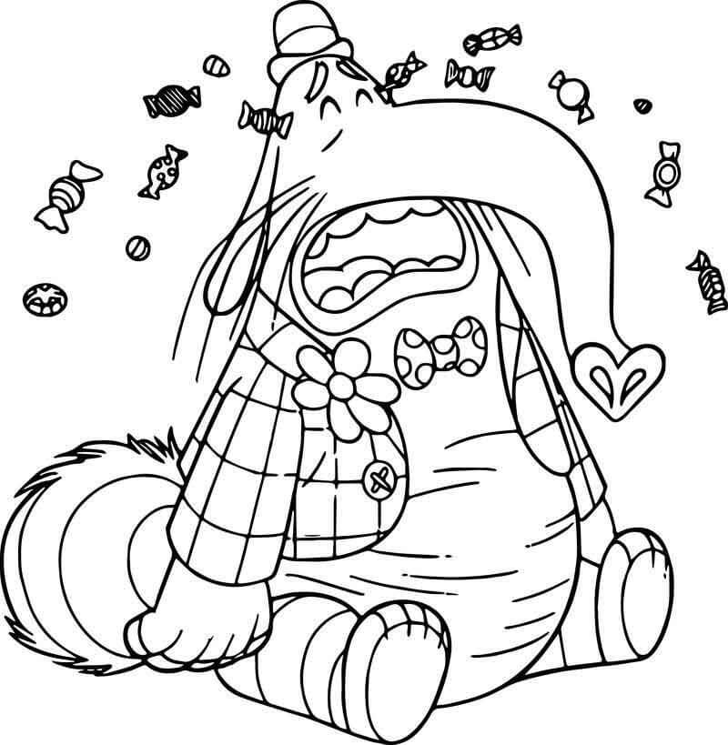 Dibujo de Bing Bong Llorando para Colorear y Imprimir