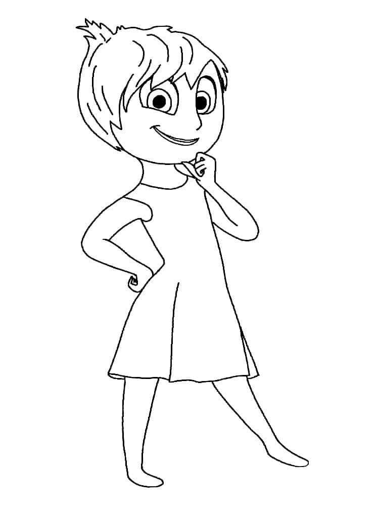 Dibujo de Encantadora Joy para Colorear y Imprimir
