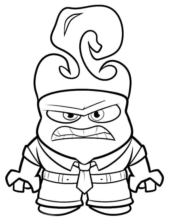 Dibujo de Ira de Adentro Hacia Afuera para Colorear y Imprimir