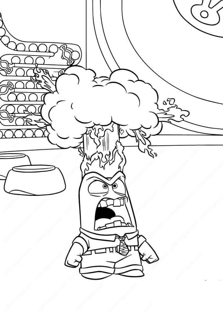 Dibujo de Ira Enojada para Colorear y Imprimir