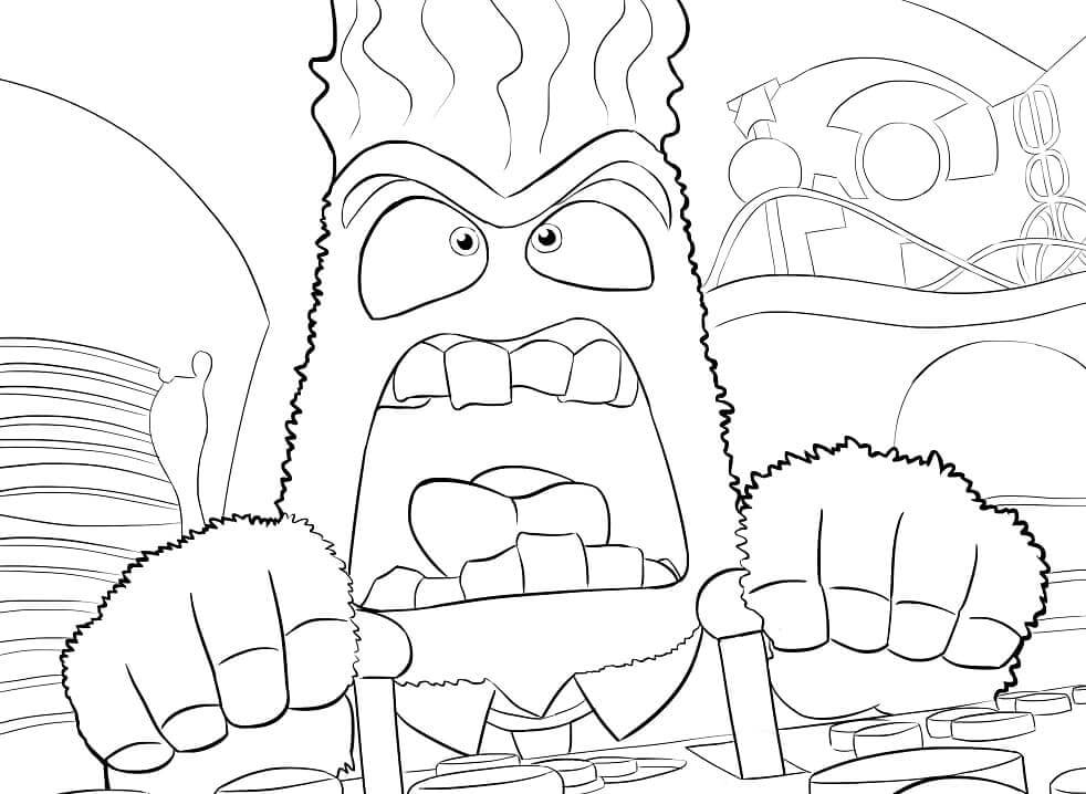 Dibujo de Ira Loca para Colorear y Imprimir