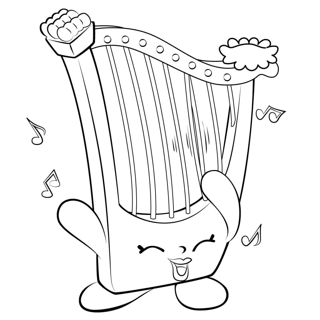 dibujo instrumentos musicales divertidos para colorear
