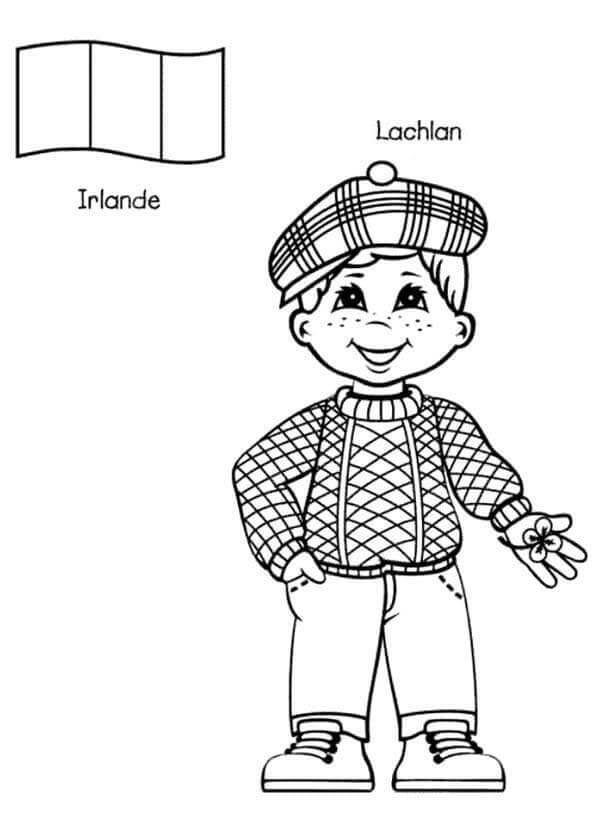 Dibujo de Irish para Colorear y Imprimir