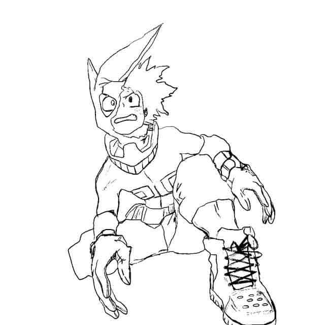 Dibujo de Bueno Deku para Colorear y Imprimir