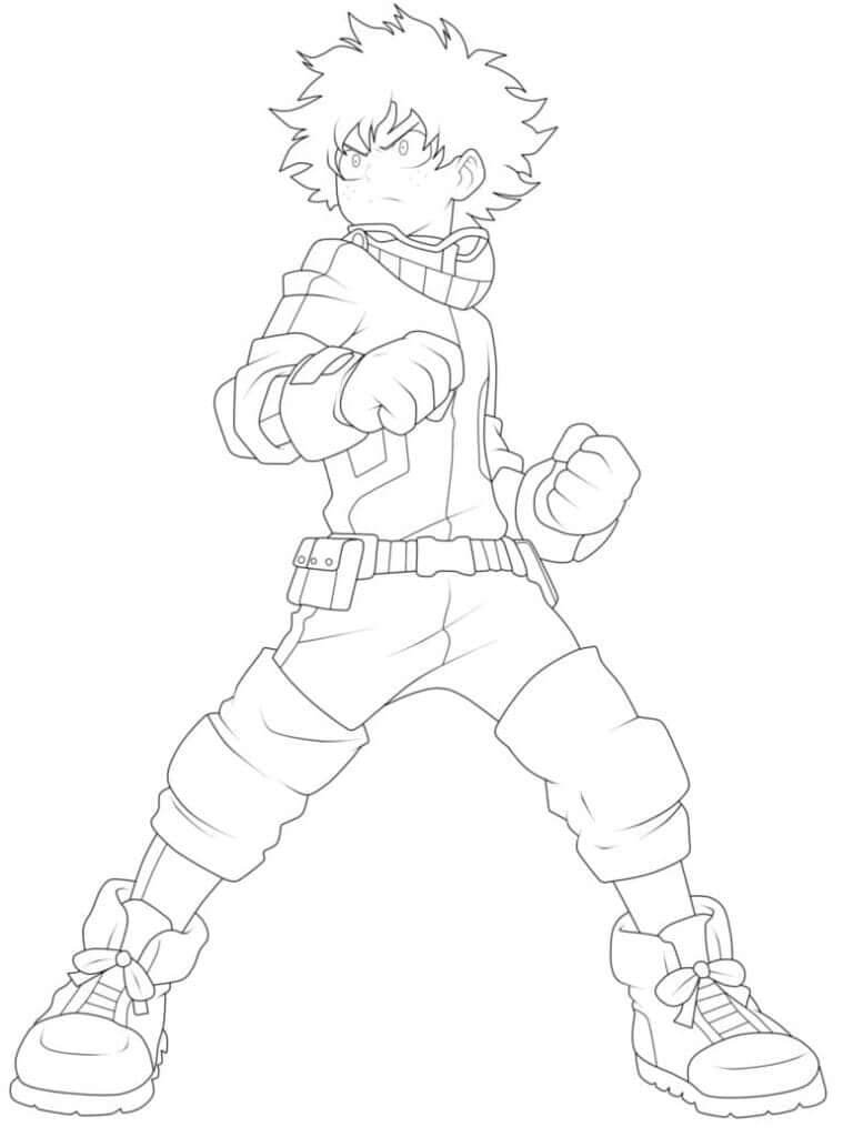Dibujo de Gran Deku para Colorear y Imprimir