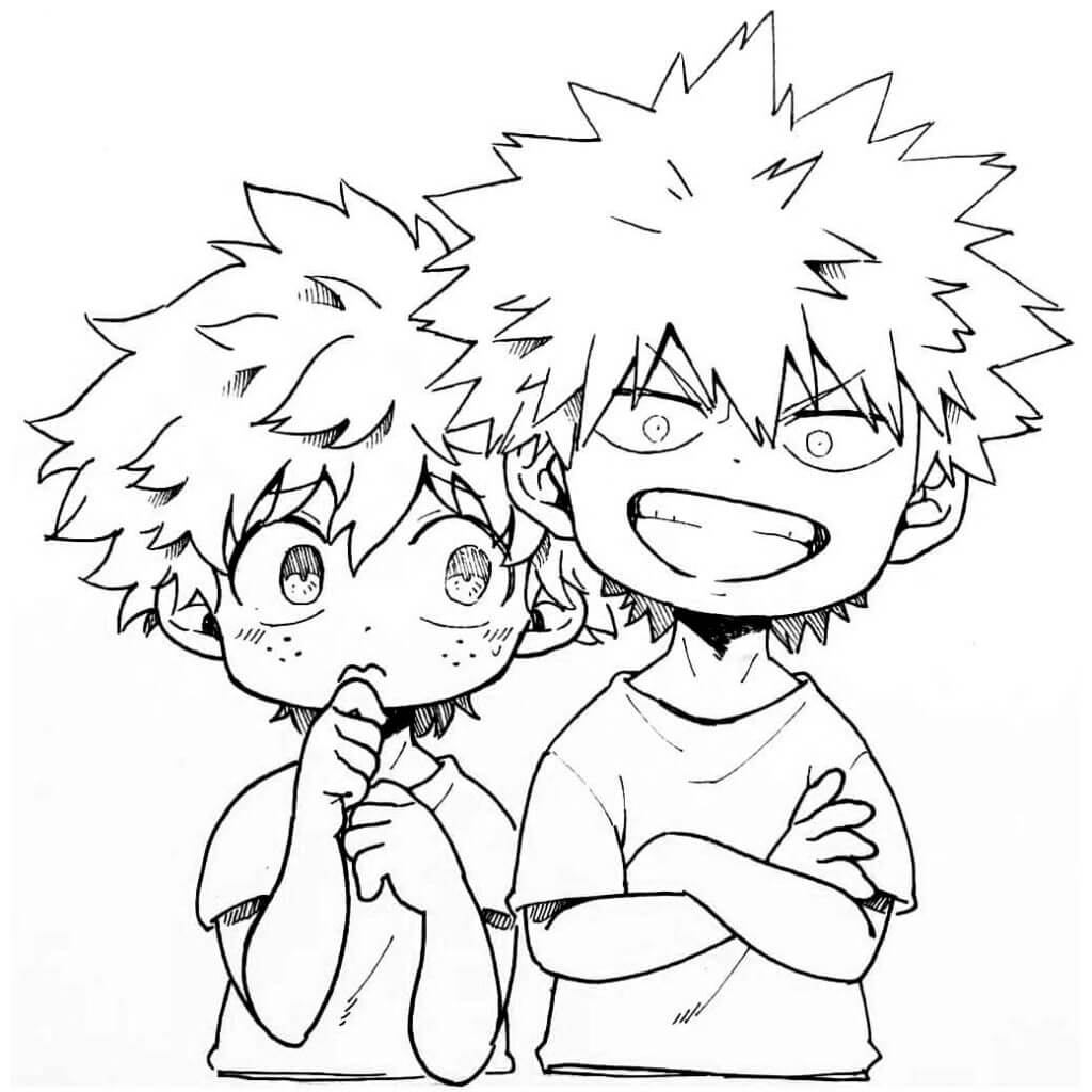 Dibujo de Lindo Deku para Colorear y Imprimir