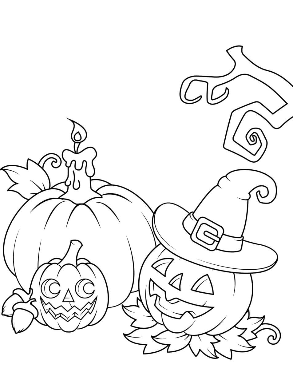 Jack O Lantern para Colorear
