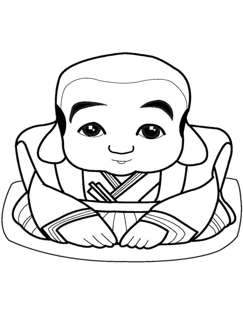 Dibujo de Fukusuke para Colorear y Imprimir