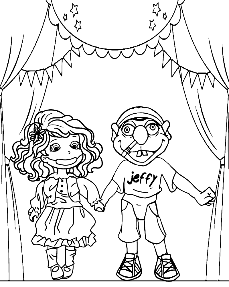 Dibujo de Imgi 6 Rosalina And Jeffy From Supermariologan Coloring Page para Colorear y Imprimir