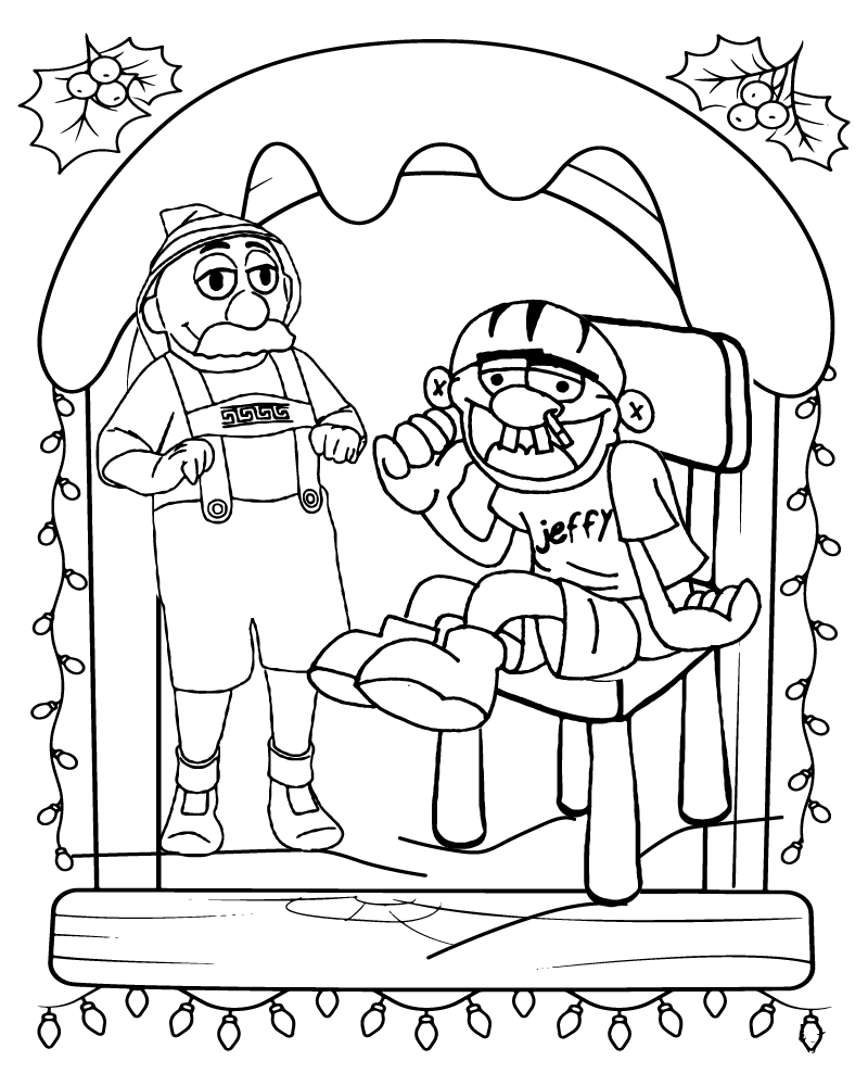 Jeffy para Colorear