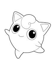 Dibujo de Carrera de Jigglypuff para Colorear y Imprimir
