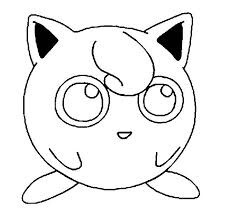 Dibujo de Jigglypuff Divertida para Colorear y Imprimir