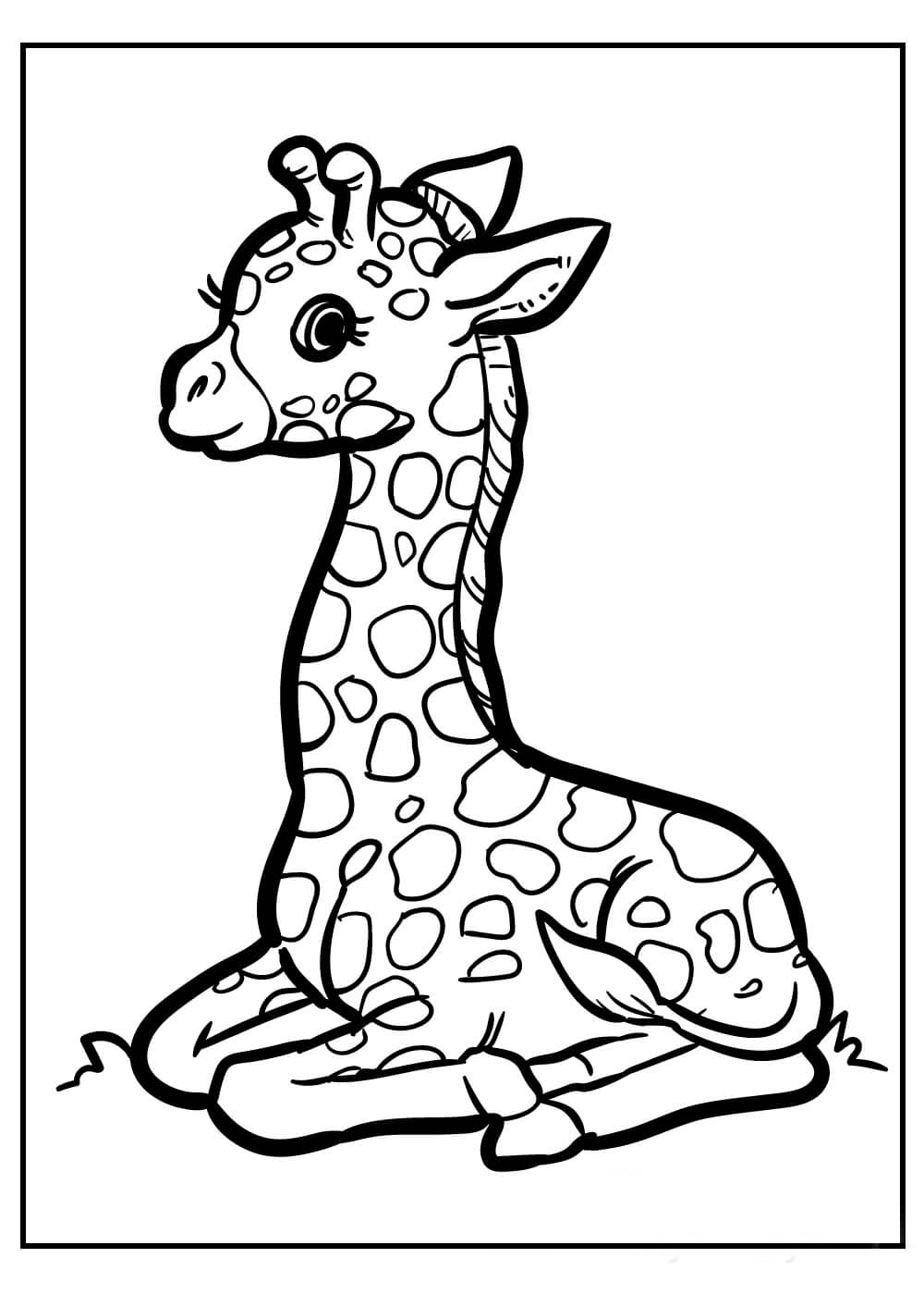 Jirafa para Colorear