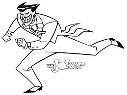 Dibujo de Joker Corriendo para Colorear y Imprimir