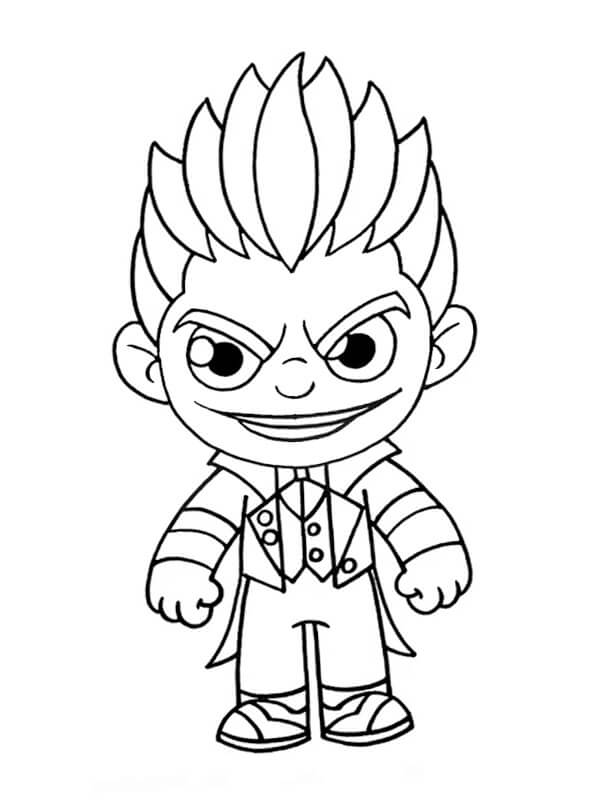 Dibujo de Joker Fortnite para Colorear y Imprimir