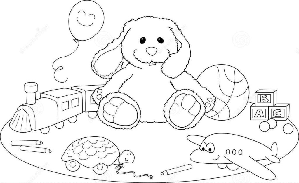 Dibujo de Juguete Kawaii para Colorear y Imprimir