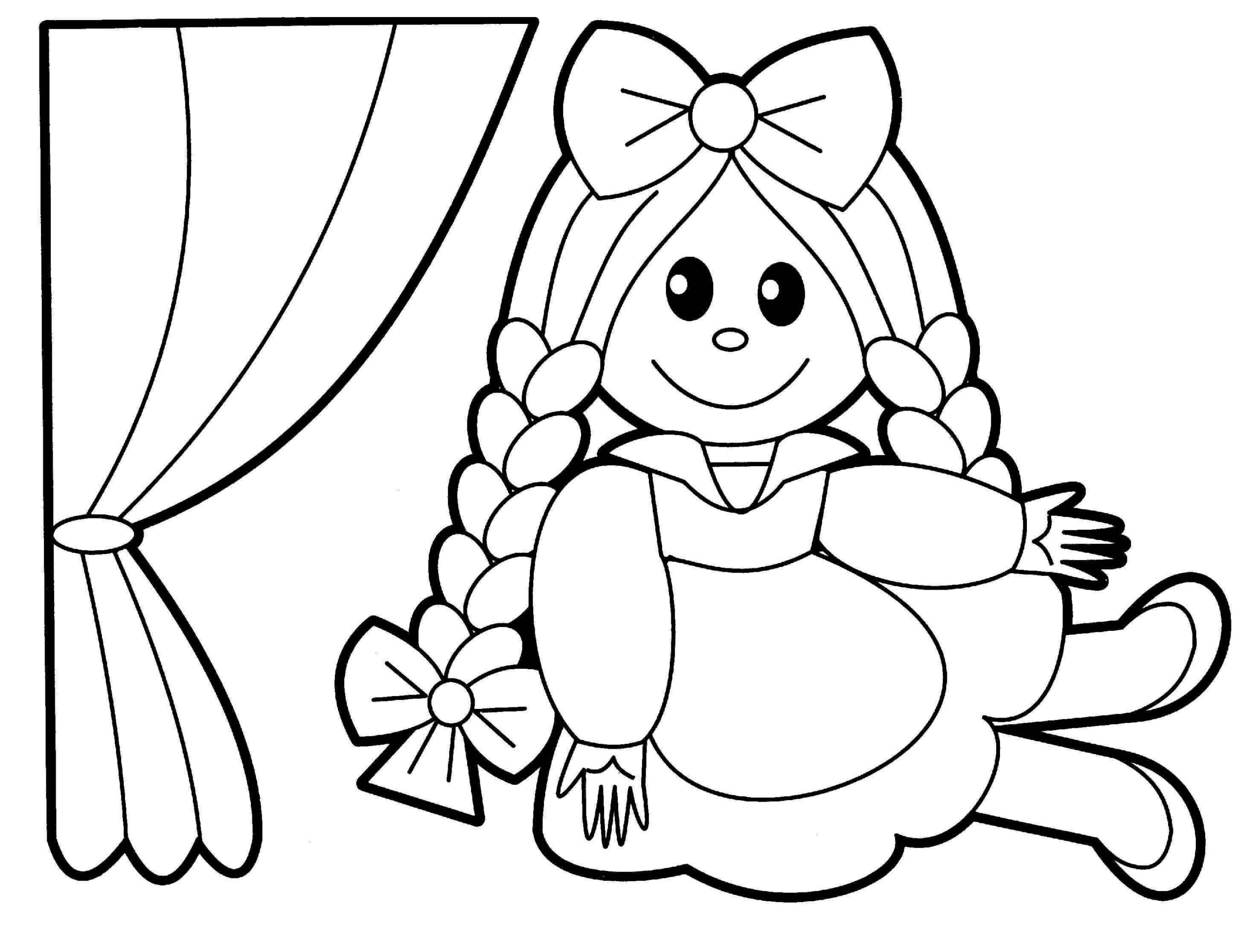 Dibujo de Muñeca Scaled para Colorear y Imprimir